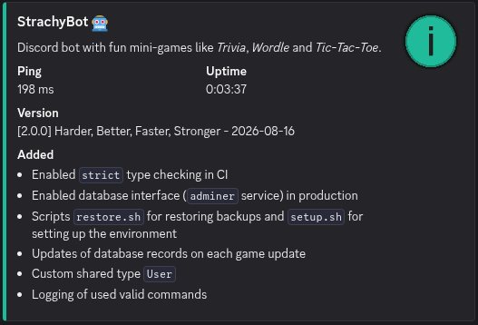 Updated Info command